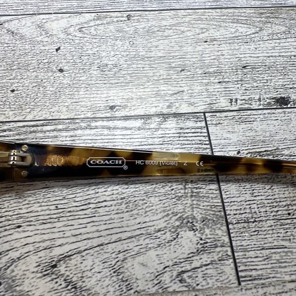 Coach Eyeglasses Women's HC 6009 (Violet) 52-16-135 Spotty Tort FOR FRAMES ONLY - Picture 5 of 9